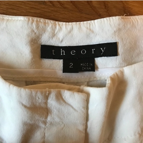 { Theory } Linen Blend Pants Sz 2 - Picture 5 of 7